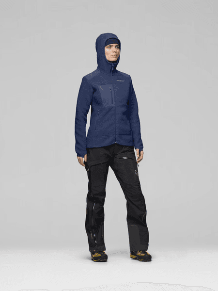 Hovedbilde trollveggen warm3 Zip Hood W's