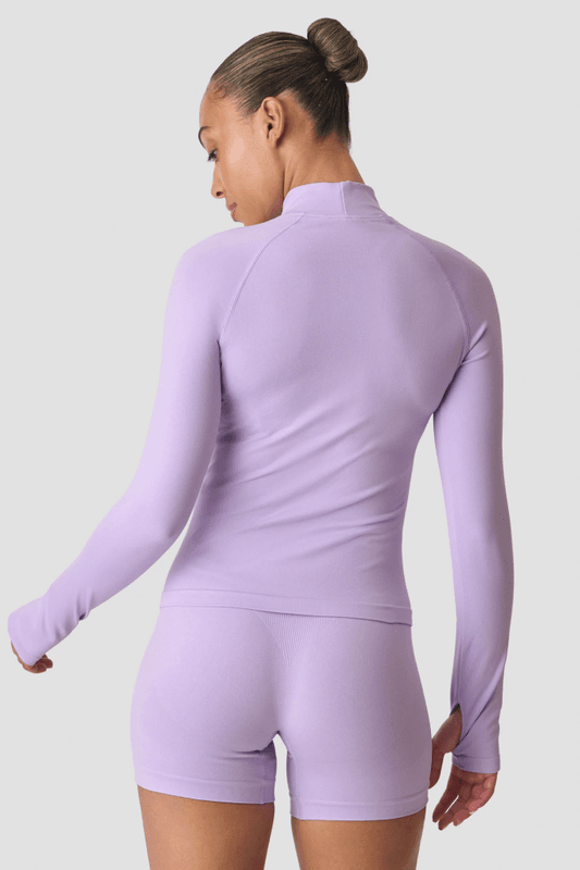 Smooth Seamless 1/2 Zip LS W