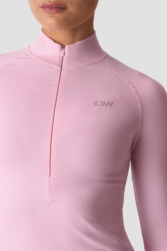 Smooth Seamless 1/2 Zip LS W
